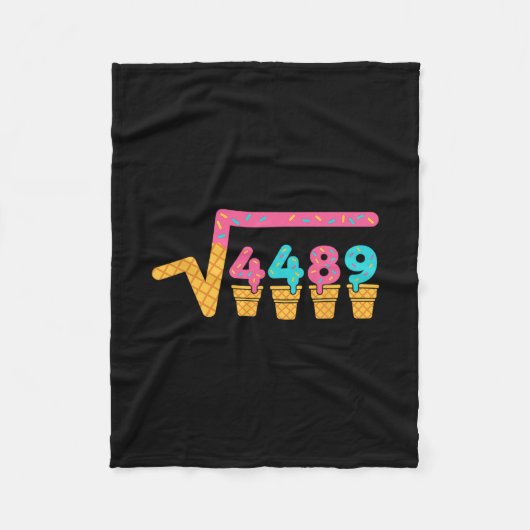 Square Root Of 4489 Ice Cream Drip Meme Slang 67 6 Fleece Deken (Voorkant)