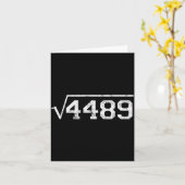 Square Root Of 4489 Slang Math Teacher Six Seven 6 Kaart (Gele Bloem)