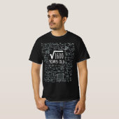 Square Root van 1600-40thBirthday Gift T-shirt (Voorkant volledig)