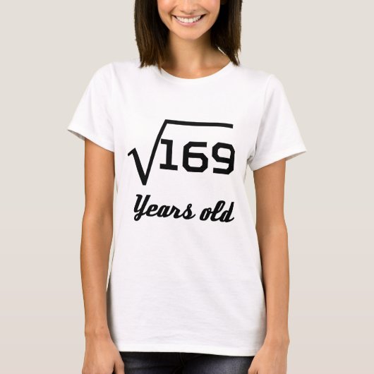 Square Root van 169 13 jaar oud T-shirt (Voorkant)