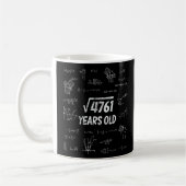 Square root van 4761 69th Birthday Wiskunde Nerd Koffiemok (Links)