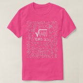 Square Root van 6400 80 jaar oude 80e verjaardag T-shirt (Design voorkant)