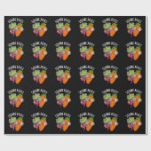 Square Roots Funny Wiskunde Pun Dark BG Cadeaupapier (Vlak)