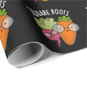 Square Roots Funny Wiskunde Pun Dark BG Cadeaupapier (Rol Hoek)