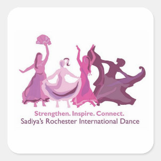 Square Sadiya's Rochester International Dance Vierkante Sticker