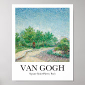 Square Saint-Pierre, Parijs door Vincent Van Gogh Poster (Voorkant)