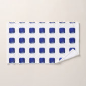 Square Sapphire Gemstone Blue Bad Handdoek (Handdoek)