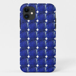 Square Sapphire Gemstone Blue Case-Mate iPhone Case