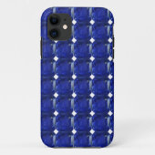 Square Sapphire Gemstone Blue Case-Mate iPhone Case (Achterkant)