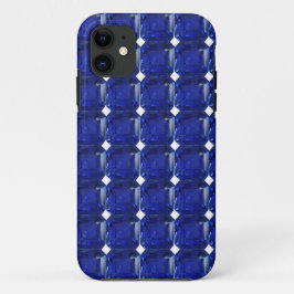 Square Sapphire Gemstone Blue Case-Mate iPhone Case
