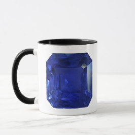 Square Sapphire Gemstone Blue Mok