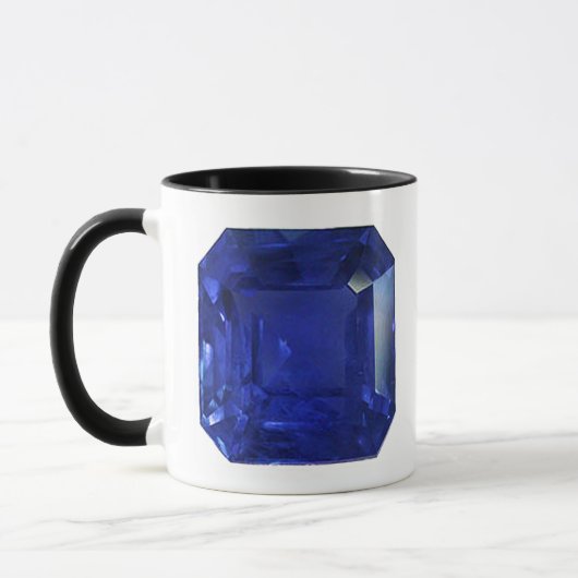 Square Sapphire Gemstone Blue Mok (Links)