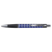 Square Sapphire Gemstone Blue Pen (Achterkant)