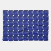 Square Sapphire Gemstone Blue Theedoek (Horizontaal)