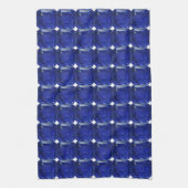 Square Sapphire Gemstone Blue Theedoek (Verticaal)
