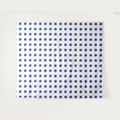 Square Sapphire Gemstone Blue Wandkleed (Voorkant (horizontaal))