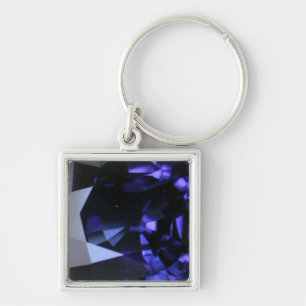 Square Sapphire Sleutelhanger