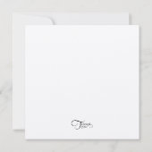 Square Save the Date White Peony (Achterkant)