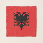 Square Scarf met vlag van Albanië Sjaal<br><div class="desc">Voeg een levendige toets van Albanese trots toe aan uw garderobe met onze exclusieve sjaal met de vlag van Albanië! Deze sjaal is vervaardigd met nauwgezette aandacht voor detail en is meer dan alleen een stijlvol accessoire; het is een viering van het Albanese erfgoed en culturele trots. Het gedurfde ontwerp...</div>