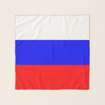 Square Scarf met vlag van Rusland Sjaal<br><div class="desc">Patriottische,  elegante vierkante sjaal met vlag van Rusland. Dit product is aanpasbaar.</div>