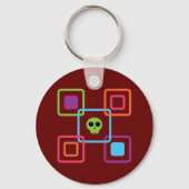 Square Skull Sleutelhanger (Voorkant)