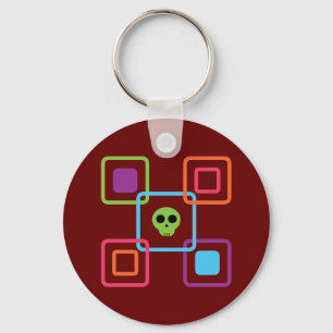 Square Skull Sleutelhanger