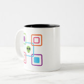 Square Skull Tweekleurige Koffiemok (Voorkant links)