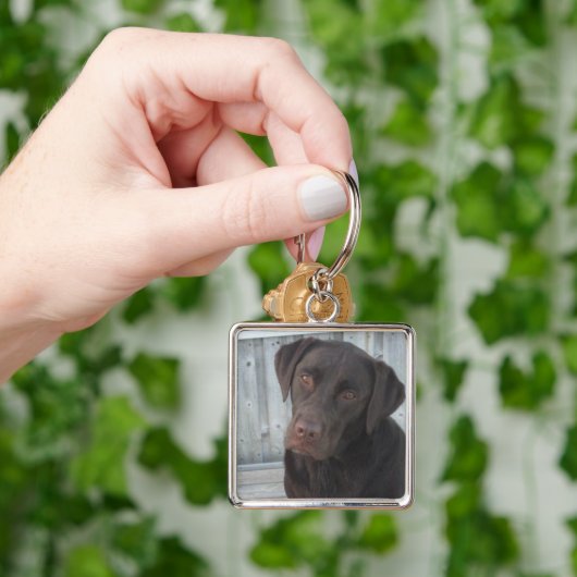 Square Sleutelhanger - Chocolade Lab (Hand)