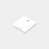 Square Soft Neutraal Boho Regenboog Hart Post-it® Notes (Schuin)