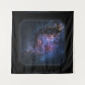 Square Spaceship Window Space View Wandkleed (Voorkant (horizontaal))