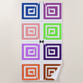 Square Spirals Beach Towel Strandlaken (Voorkant)