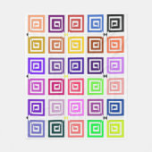Square Spirals Fleece Blanket (Voorkant)