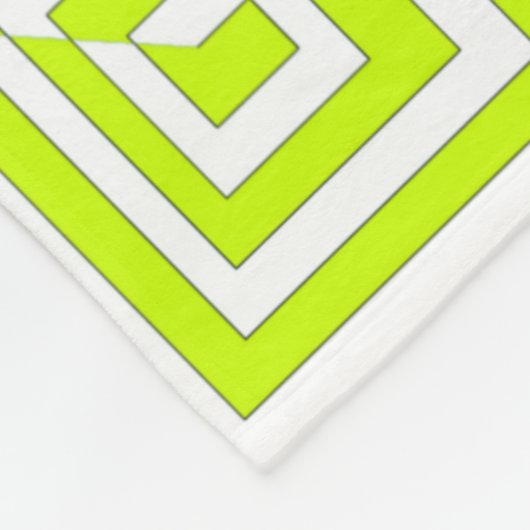 Square Spirals Fleece Blanket Deken (Hoek)