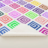 Square Spirals Sherpa Blanket Deken (3/4)