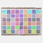 Square Spirals Throw Blanket Deken (Voorkant)