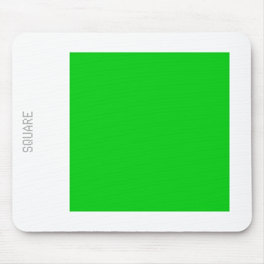 Square - Spring Green en White Muismat (Voorkant)