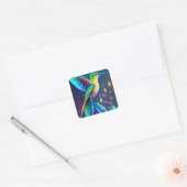 Square Sticke ECC,CALCOMANIA COLIBRI Vierkante Sticker (Envelop)
