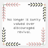 Square Sticker (Voorkant)