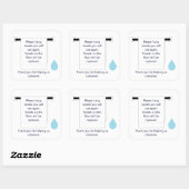Square Sticker Hotel Towel Water Conservation Sign (Vel)
