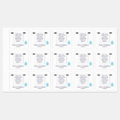 Square Sticker Hotel Towel Water Conservation Sign (Vel)