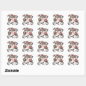Square Stickers/Baseball "I Love this game" Vierkante Sticker (Vel)