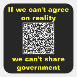 Square Stickers, sheet of six 3 inch stickeSticker Vierkante Sticker