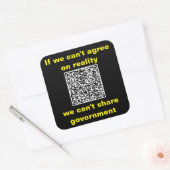 Square Stickers, sheet of six 3 inch stickeSticker Vierkante Sticker (Envelop)