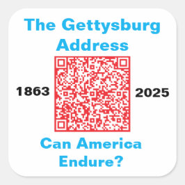 Square Stickers, sheet of six 3 inch stickeSticker Vierkante Sticker