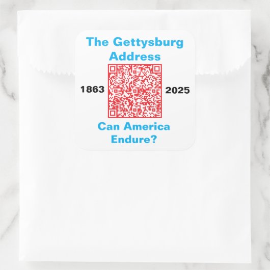 Square Stickers, sheet of six 3 inch stickeSticker Vierkante Sticker (Tas)