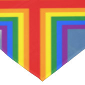 Square Stripes Lijst Rainbow + uw afbeeldingen Tafelkleed (Gekanteld)