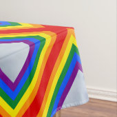 Square Stripes Lijst Rainbow + uw afbeeldingen Tafelkleed (Voorbeeld)