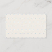 Square Stripes Stippen Classic Retro Clean Blue Visitekaartje (Achterkant)
