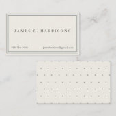 Square Stripes Stippen Classic Retro Clean Grey Visitekaartje (Voorkant / Achterkant)