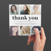 Square Sympathie 6 Foto begrafenis Bedankkaart